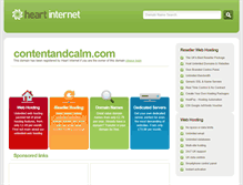 Tablet Screenshot of contentandcalm.com